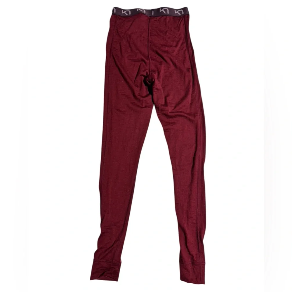Kari Traa Klara High-Waisted Wool Base Layer Pants Wool Ski Leggings Small